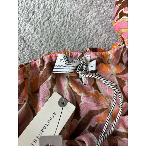 NWT Devotion Twins Platania Ruffled Asymmetric One Shoulder Top, Large $185 E10 - Picture 8 of 9